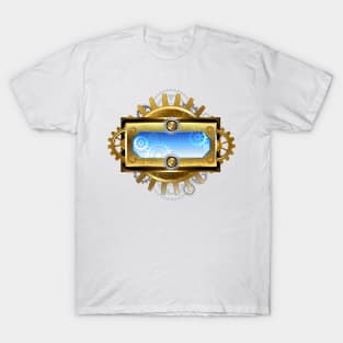 Steampunk Gears on White Background T-Shirt